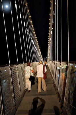 Ram Jhula Bridge at full moon