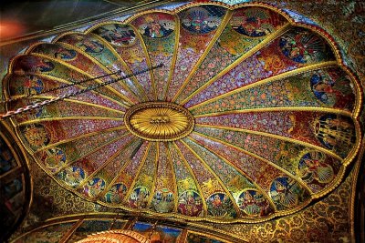 Ceiling of the devotional core