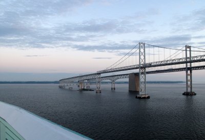 Approaching the Chesapeake Bay Bridge