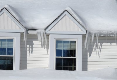 Wind blown icicles 
