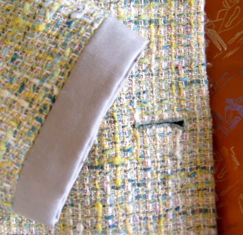 Sleeve Cuff and Front with Lining