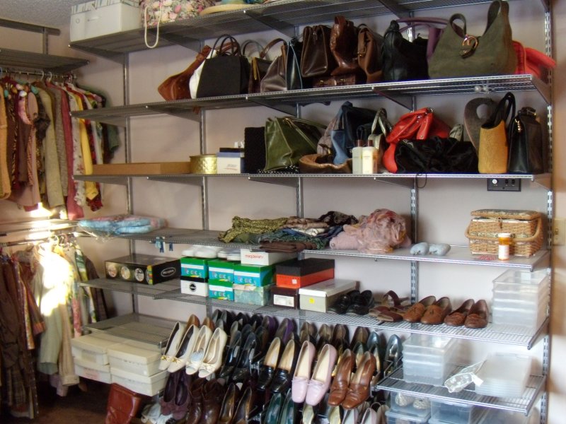 North and West Walls of Closet