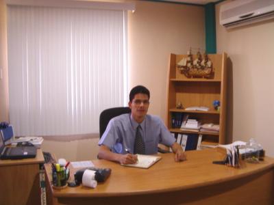 En la oficina en Costa Rica