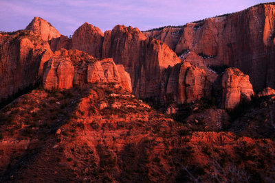 Kolob Canyon Sunset