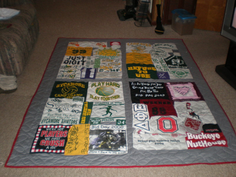 t-shirt quilt full view