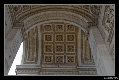 Detall de l'Arc de Triomf.