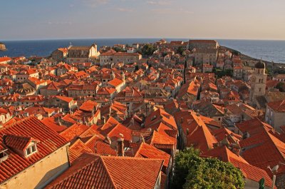 Dubrovnik red tiled roofs