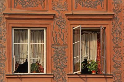 Windows in the Old Town Square