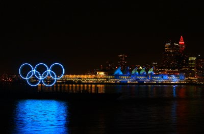 The Olympic Rings and Canada Place