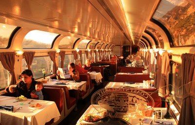 The Lounge Car of the Coast Starlight Amtrak