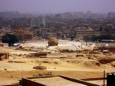 The Sphinx from behind