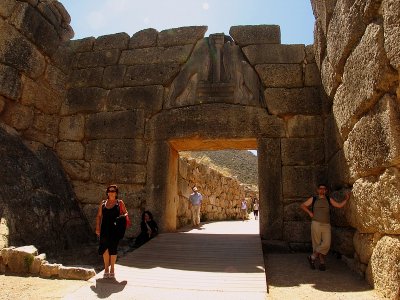 The famous Lions Arch at Mycenae