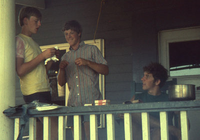 Jack, Rev and Point on my front porch.