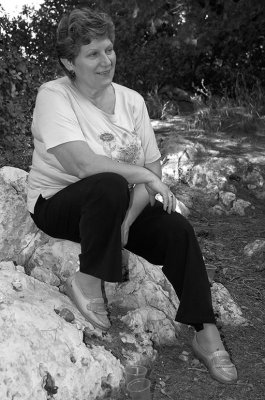On a stone