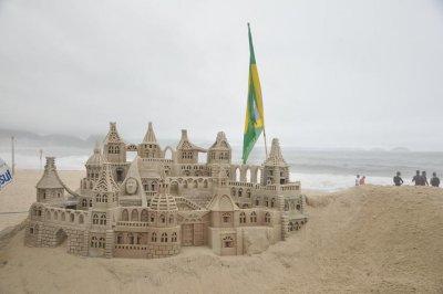Sand casle in Copacabana