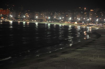 Copacabana at night