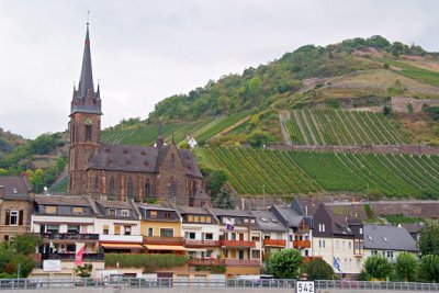 Sceneries along Rhine River