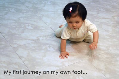 First journey by crawling
