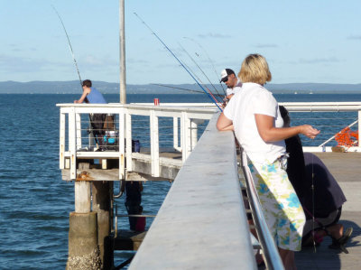 QLD fishing off the pier