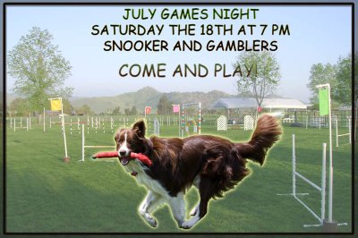 Flyer for Games Night