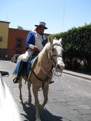 San Miguel mounted Police - photo by Marjorie