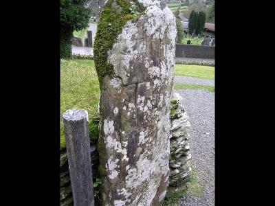 old stone with cross makrs