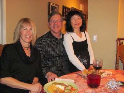 Steve, Cindy and I at dinner