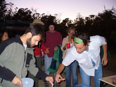 Alejandro & Enrique sampling Enrique's cooking