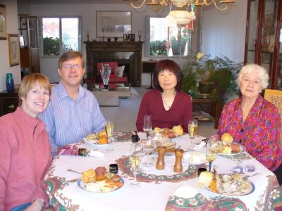 Diana, Steve, Cindy & Mom Christmas Dinner
