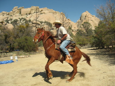 Tajo gives John a feisty ride