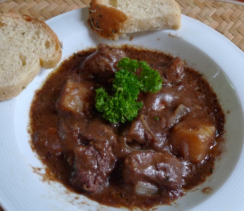 Beef Bourgiugnon and Fresh Baked Bread