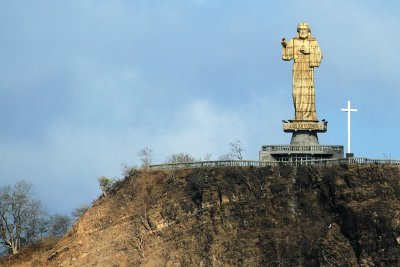 Jesus Looking Over San Juan del Sur, Nicaragua