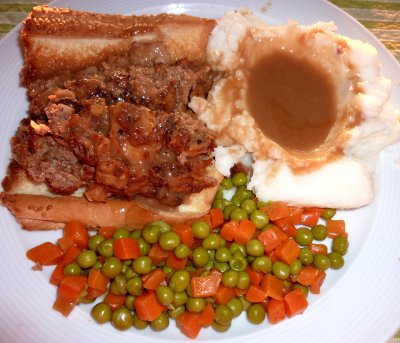 Toasted Meatloaf Sandwich Plate