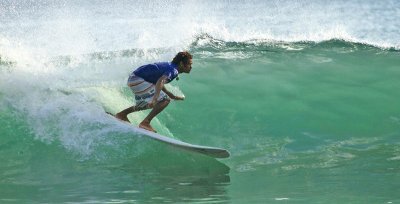Surfing at Remanso Beach