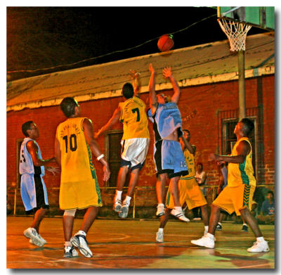 Basketball In Nicaragua Under The Stars