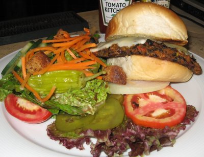Southwest  Veggie Black Bean Burger