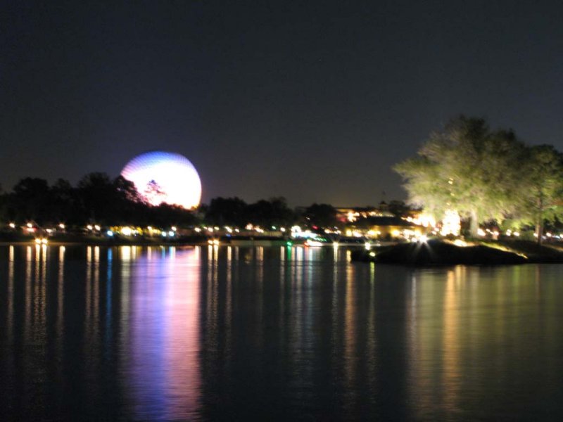 Epcot Center by night