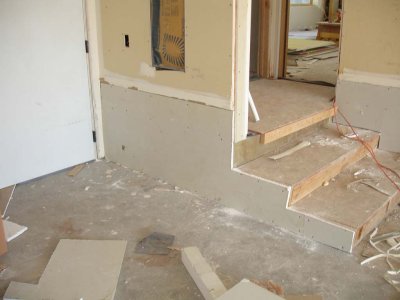 All garage sheetrock goes to the floor