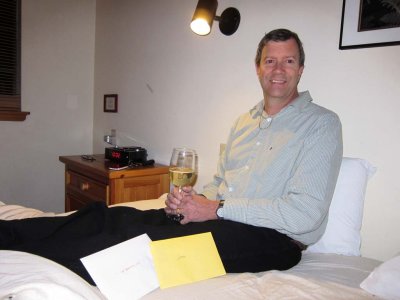 Champagne before bed