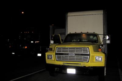 Our first night, at a rest stop near Shasta Lake