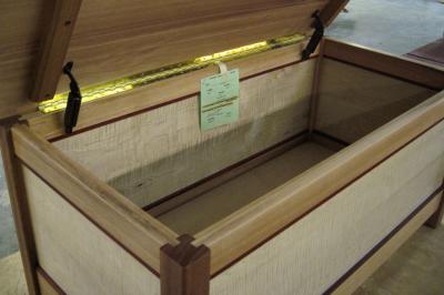 Inside of blanket chest