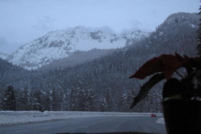 It was a bit snowy!