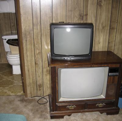 With TWO tv's!