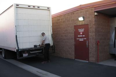 Getting ready to unload