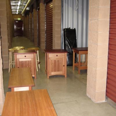 Pieces marching into the storage space