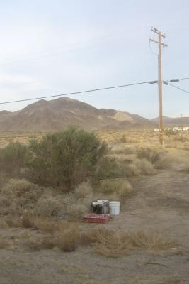 Interesting view out the back of our room