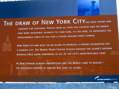 Poster at Ground Zero