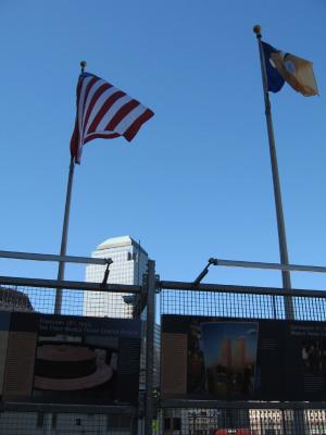 View of the spot where the twin towers were