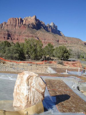 our boulder is positioned