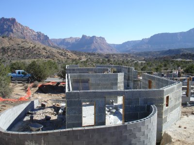Looking east over our bedroom
